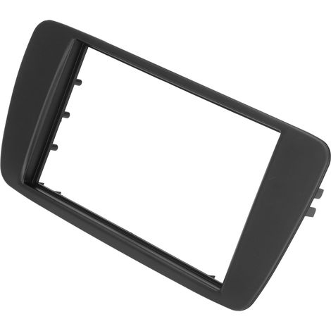 2-DIN-Autoradio-Einbausatz mit CD/DVD-Player für SEAT Ibiza (2008–2015), Ersatzrahmen, Schwarz (1/5)