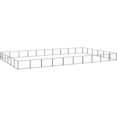 Chenil Noir 60 m² Acier