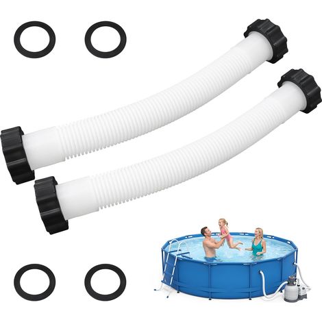 2 Pièces Tuyau Piscine 38mm, Tuyau Pompe Piscine Longueur 40cm (1/5)