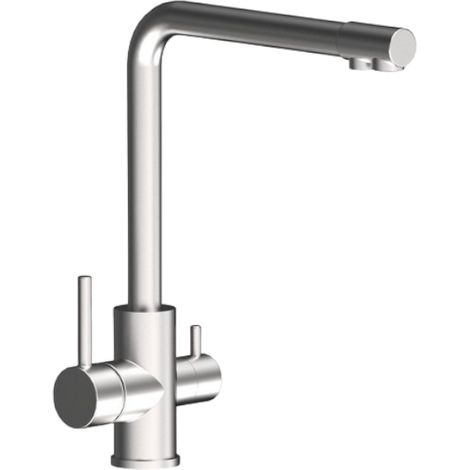 Mélangeur en acier inoxydable avec connexion de purificateur à double sortie (1/4)