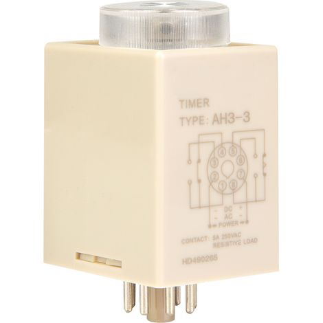 AH3-3 Einschaltverzögerungs-Timer-Zeitrelais AC 220V 50/60Hz(1S) (1/5)