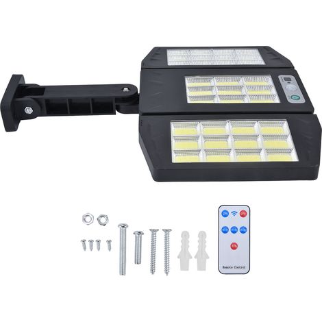 Lampe solaire murale 33COB avec détecteur de mouvement et télécommande, étanche IP65, lampe de jardin extérieure-AquaForge