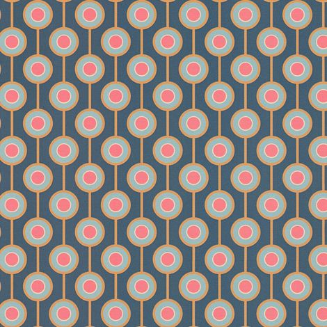 Retro wallpaper wall Profhome 395371 hot embossed non-woven wallpaper slightly textured with geometric shapes matt blue ochre yellow red light blue 4,5 m2
