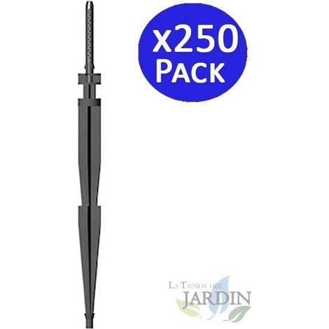 Set di 250 Picchetti da giardino per irrigazione a goccia, 2,6 litri/ora - Picchetti per un'irrigazione efficiente