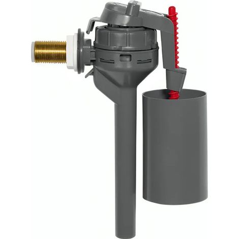 Robinet flotteur compact TOPY pour réservoir WC étroit, alimentation 12x17 (3/8")