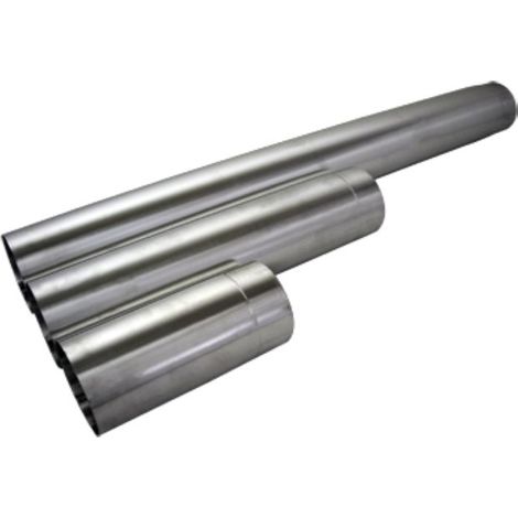 Bertrams Abgasrohr aus Aluminium DN 90 Länge 1000mm gefalzt