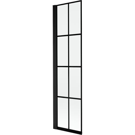 Mexen Mist paroi de baignoire 1-volet gauche 50 x 150 cm, grille noire, noir - 8A9-050-001-70-77-L (1/4)