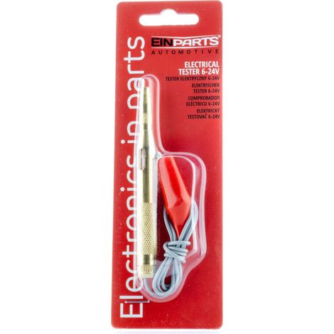 Tester di tensione per autoveicoli da 6 V a 24 V con alloggiamento in metallo (1/4)