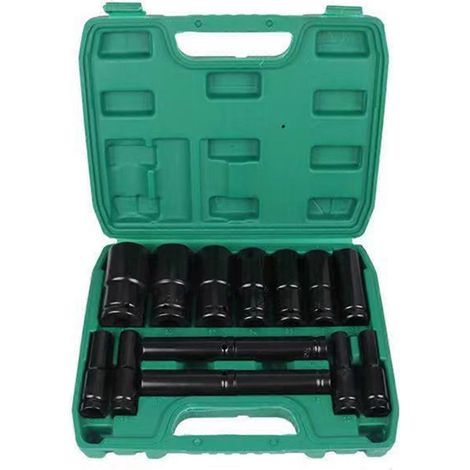 Schlagschrauber-Steckschlüsselsatz 1/2"-Antrieb - 15-teilig - metrische Größe