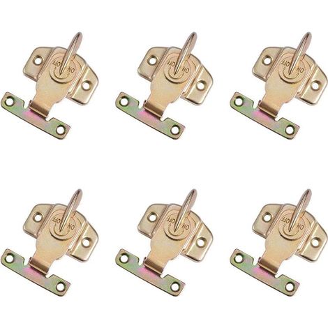 CCYKXA 6 Stück farbbeschichtete Tischschlösser aus Metall für Esszimmer, Training, Schubladen, Schrankschlösser, Hardware-Zubehör (1/4)