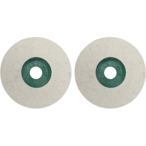 2 Stück 5-Zoll-Polierscheiben aus Wollfilz, runde Schleifscheiben, Polierpads, Winkelschleiferzubehör