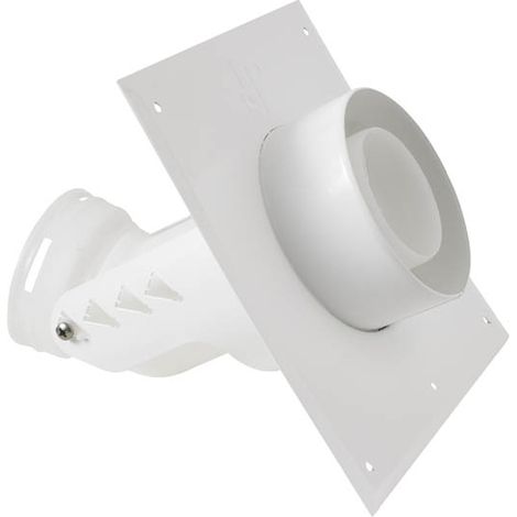 TEN – Plaque murale C9 avec coude intégré Ø80mm – Raccordement chaudières à condensation – Température maximale 120°C – Encastrement mural EcoNext (1/6)