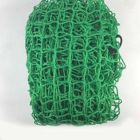 Sicherheitsnetz für Anhänger, 2 x 3 m, Maschenweite 4,5 cm, Seilstärke 3 mm, elastische Kanten, für sicheren Transport, Ladungssicherung und Absturzsicherung. Grün.