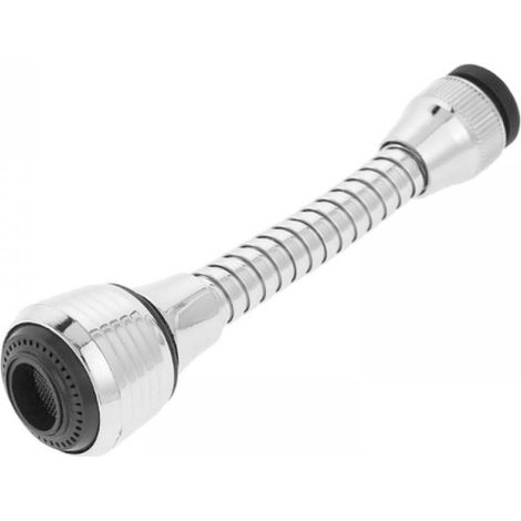 Faucet Extender - 360 Degree Rotation - Stainless Steel And Abs - For Kitchen Sink Sprayer - Fits 13 To 22 Mm Nozzle - 20 Cm Extension - 1 Piece (1/5)