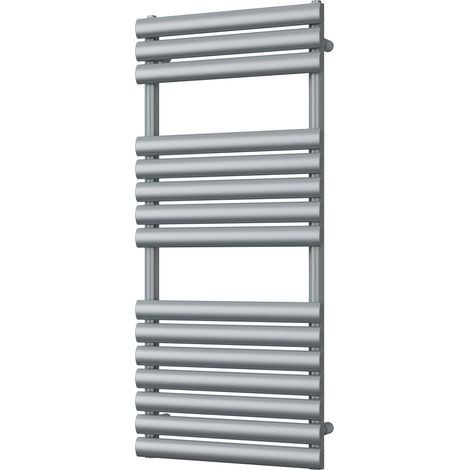 Omeara - Silver Towel Radiator - H1120mm x W500mm (1/3)