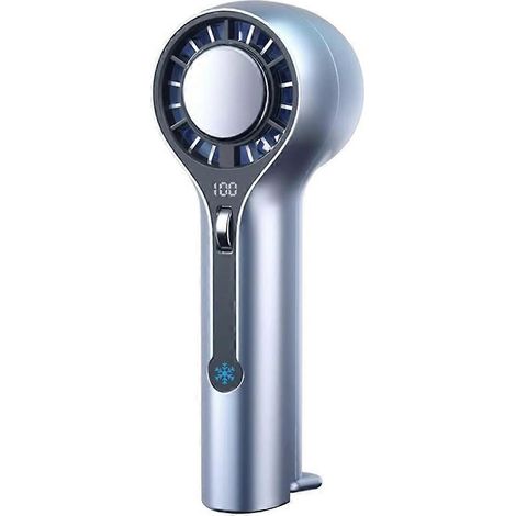 Ventilateur portable rechargeable à vitesse réglable, batterie 3000 mAh, chargement USB, appareil de refroidissement portable pour une utilisation en extérieur (1/5)