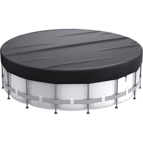 Couverture ronde pour piscine extérieure - Noire - 2,4 m (1/5)