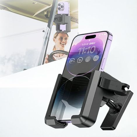 Support téléphone magnétique pour voiture de golf, sans masquer l'objectif, usage salle de sport tapis de course et support nomade (1/5)