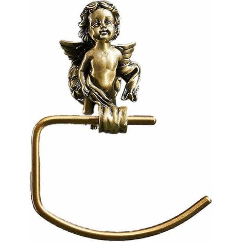 Porte-serviettes rétro Angel, anneau porte-serviettes, barre porte-serviettes de salle de bain/toilettes (1/5)