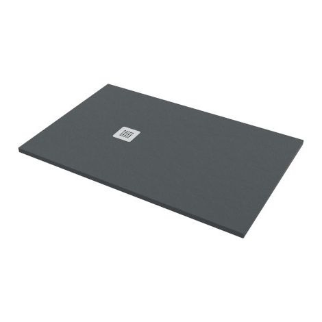 Piatto doccia rettangolare effetto pietra antracite 70x170 cm