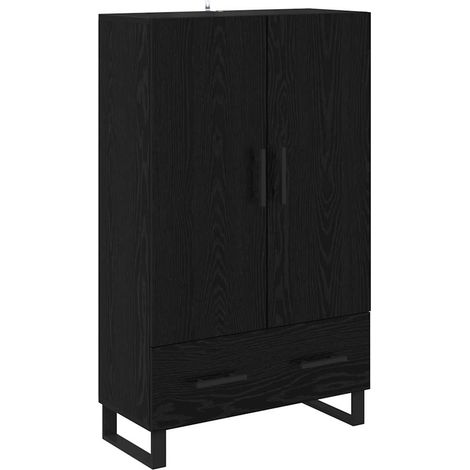 Maison Exclusive - Alacena Roble Negro 69,5 x 30 x 115 cm Madera