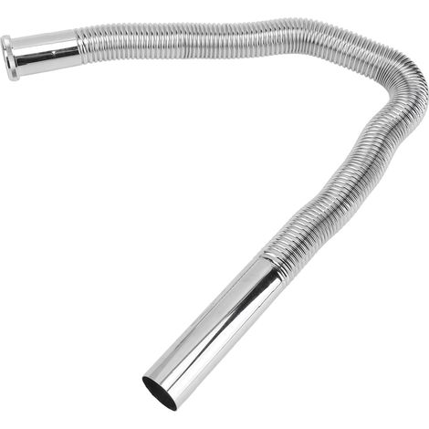 Tuyau d'évacuation flexible pour lavabo de salle de bain, gaine ondulée en U anti-odeurs, raccord en laiton, tube pour évier, G1-1/4 pouces (1/5)