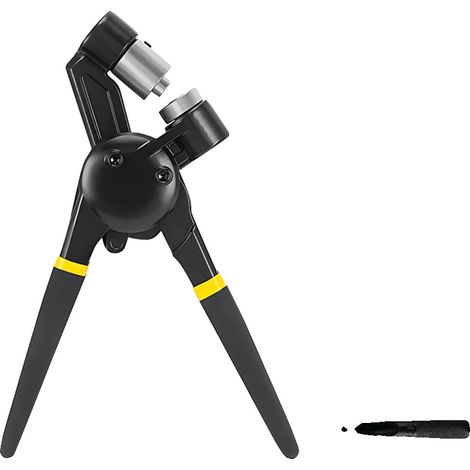 Kit de herramientas para ojales, incluye perforadora, 200 ojales metálicos de 10 mm. (1/2)