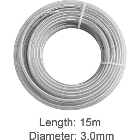 Fil de coupe-bordures en acier (3 mm x 15 m) - Accessoires inclus (1/5)