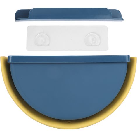 Poubelle Pliante Suspendue Sans Marque Design Accroche Porte Plastique Bleu Foncé Résistante Idéale Cuisine Salle de Bain (1/5)