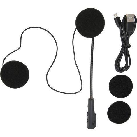 Casque Bluetooth 5.0 pour moto, stéréo, musique, cordon de Microphone vocal (1/5)