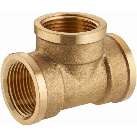 Té laiton femelle F1/2' (15x21) - 510-15L1 - Té laiton femelle F1/2' (15x21) - 510-15L1 (1/5)