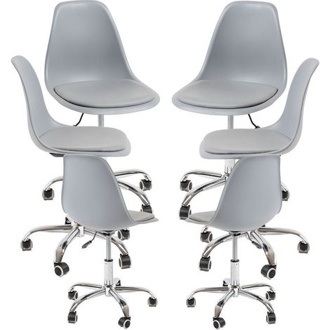 Packs Sillas - Pack 6 Sillas Dami Office - Gris claro (1/5)
