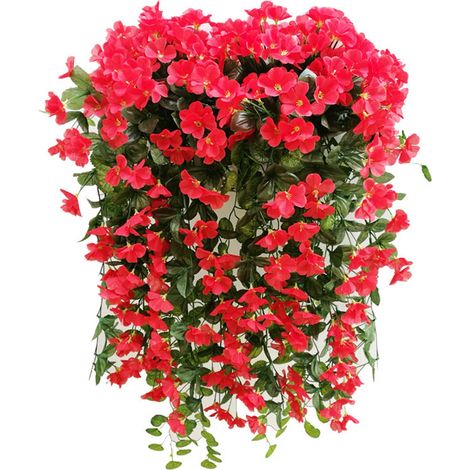 Bouquet De Mariage En Soie Artificielle - 70 Cm - Rouge - Pour Décoration Intérieure Extérieure - 1 Pièce (1/5)