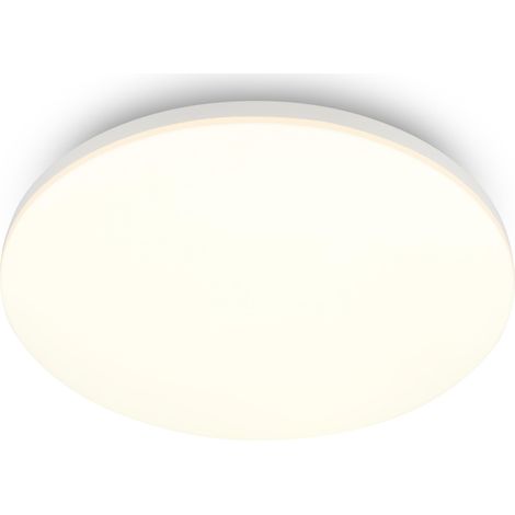 Plafonnier LED avec éclairage blanc chaud 3000 K, 24W, 2550lm, lustre salon, lustre chambre, luminaire, cuisine, plafonnier LED salon, 36 x 6,5 cm, blanc (1/5)