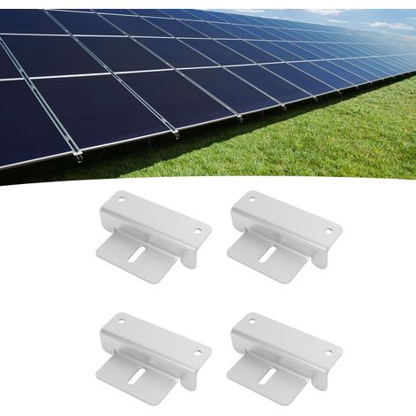 Support de montage pour panneau solaire, support en aluminium en forme de Z pour panneau solaire, kit de support pour panneaux solaires de toit pour camping-cars, bateaux, murs, caravanes, yachts, arg (1/5)