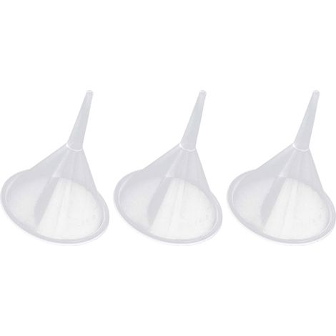 Ensemble de 3 entonnoirs en plastique pour le transvasement de liquides et de parfums, à usage domestique.-AquaForge (1/5)