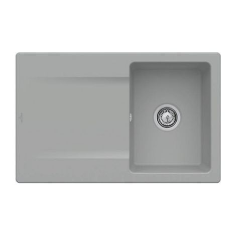 Villeroy & Boch 33341FKD SP Siluet 45 plat 780x490 mm évier d'encastrement (1/2)