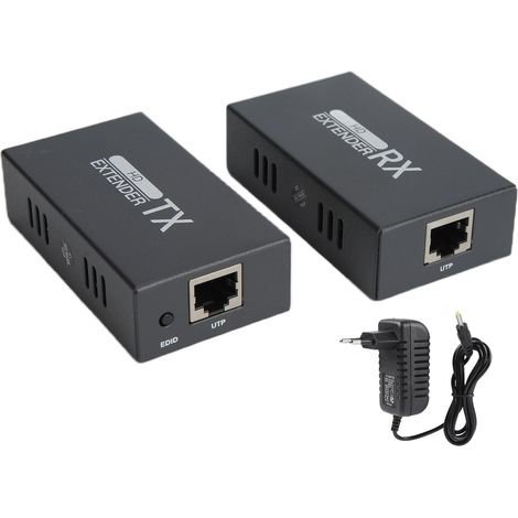 50 m HDMI-Extender für hohe Auflösung, 4K Ultra HD-Verlängerungskabel mit EU-Stecker