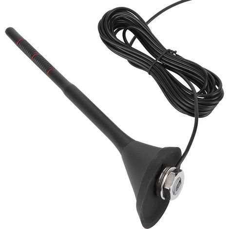 Antenne radio DAB+FM amplifiée active pour voiture, montage sur toit, étanche, numérique, universelle 12 V (1/5)