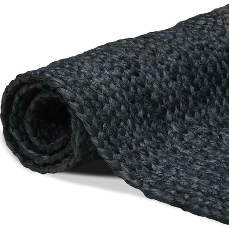 Maison Exclusive - Tapis de zone Gris foncé 240 x 240 cm Jute (1/5)