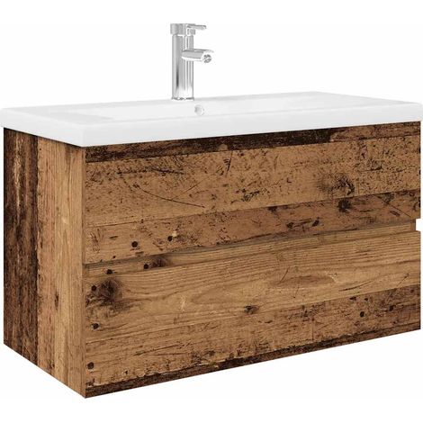 Maison Exclusive - Waschbeckenunterschrank mit Einbaubecken und W