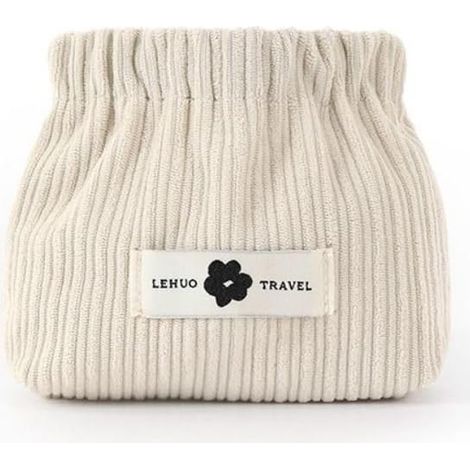 Sac de rangement portable en velours côtelé pour petits articles, sac de rangement pour rouge à lèvres, sac de rangement à fermeture automatique, sac de rangement pour rouge à lèvres, câble de données (1/5)
