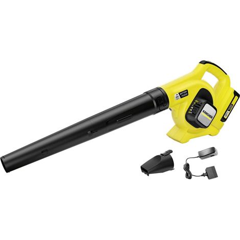Akku-Laubbläser und -Sauger KÄRCHER LBL 2 Battery Set: Leistungsstarker 18V Akku-Laubbläser mit 210 km/h Luftgeschwindigkeit, ergonomischem Design & abnehmbarer Flachdüse inkl. Akku & Ladegerät (1/5)