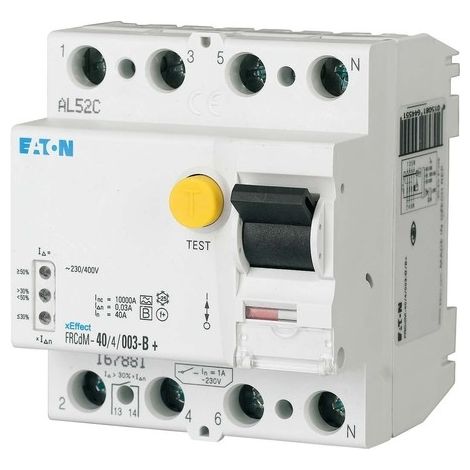 Interruptor diferencial Eaton 4 polos 63 A 30 mA
