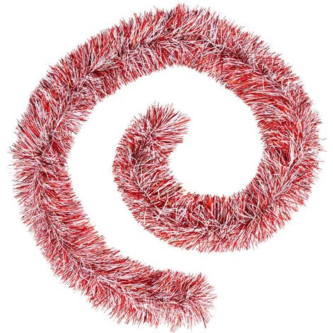 Weihnachtsgirlande Boa feiner Strang rot und weiß 150x8x2m - Atmosphera créateur d'intérieur