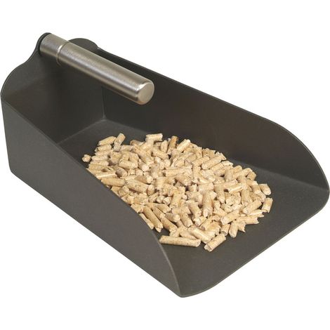 Pelletsschaufel Schaufel schwarz beschichtet Griffe Edelstahl Länge 23cm