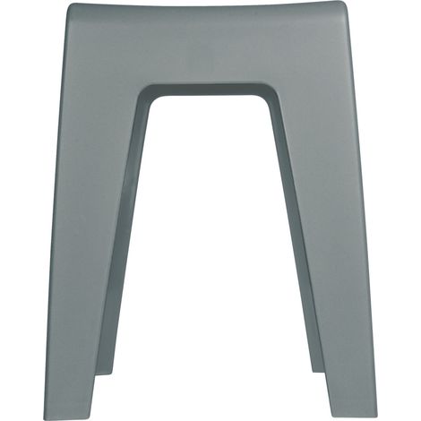 WENKO Badhocker Kumba Grau, Stabile Qualität aus Kunststoff, Grau, Polypropylen grau (1/5)