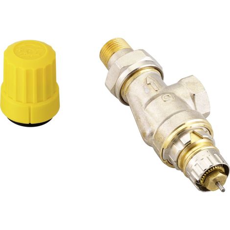 Danfoss Cuerpo de válvula RA-UN 10 R 3/8, UK (Axial), Niquelado mate, 013G3041