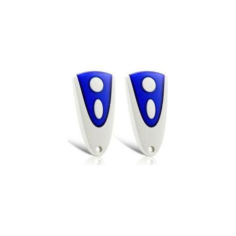 Lot de 2 pièces de rechange pour émetteur manuel Novotron 502, ouvre-porte de garage 433,92 MHz, 2 canaux, télécommande compatible avec l'émetteur manuel Novoferm 502 MAX43-2, Novotron 512 MIX43-2