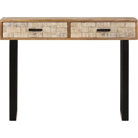 Maison Exclusive - Tavolo Consolle 100x30x75 cm in Legno Massello di Mango